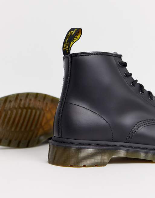 Dr Martens 101 Schwarze Stiefel mit 6 Osen