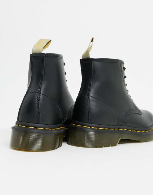 Dr Martens – 101 Vegan – Svarta boots med 6 öljetter  , 3 av 4