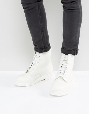 doc martens white mono