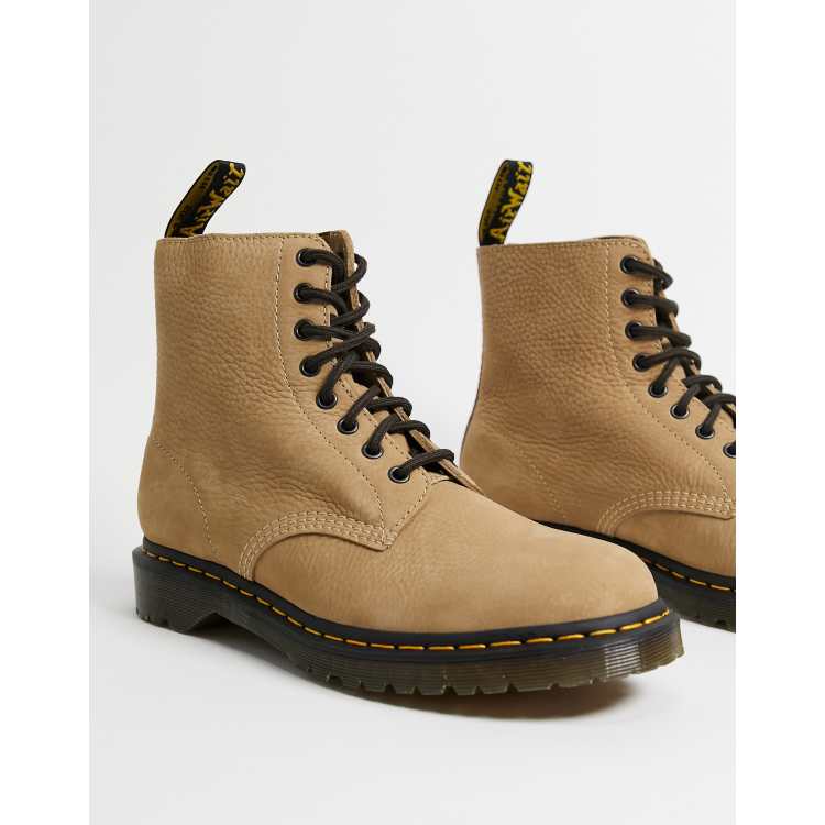 Beige doc cheap martens boots