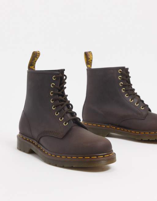 Dr Martens 1460 Bex 8-Eye Boots in Dark Brown