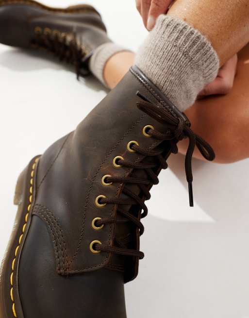 Dr martens 1460 8-eye boots in brown sale