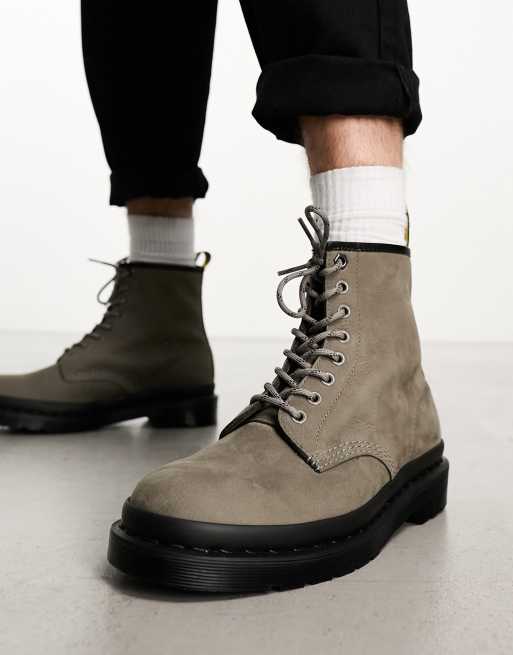 Doc martens boots on sale grey