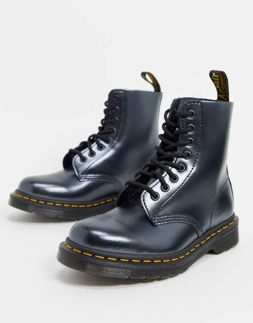 Dr martens 1460 store silver chrome