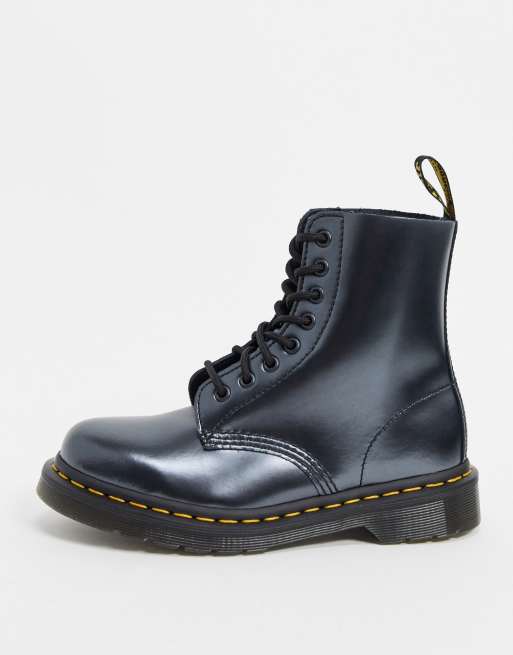 Dr Martens 1460 8 eye boots in silver chroma, 2 of 4