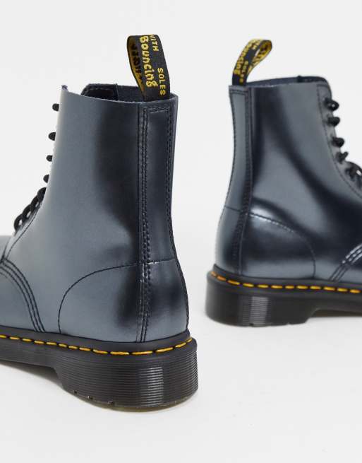 Dr Martens 1460 8 eye boots in silver chroma, 4 of 4