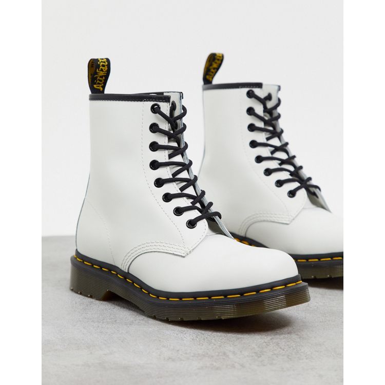 Dr. Martens 1460 8 eye boots in white | ASOS