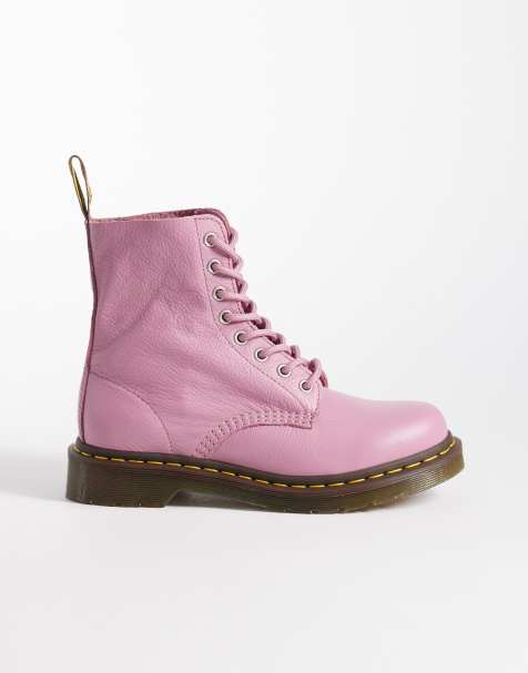 Dr Martens 1460 8 eye Pascal boots in dusty rose - view 1
