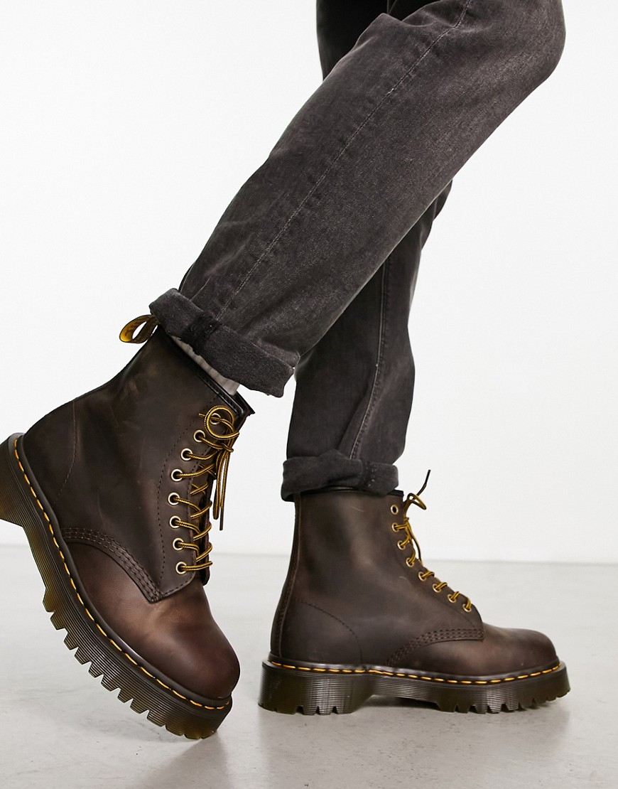 Dr Martens 1460 Bex 8-Eye boots in dark brown