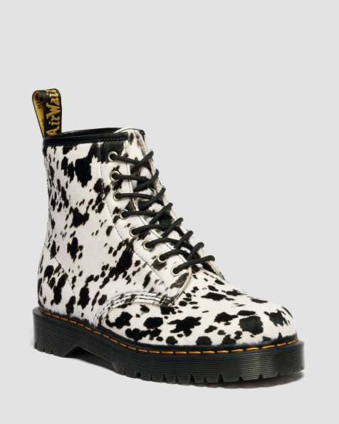 Dr. Martens - 1460 Bex - Bottines à 8 œillets avec imprimé dalmatien - Noir - view 1