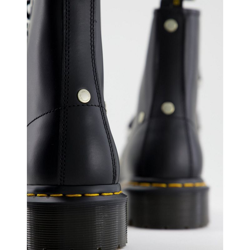 Stivali Scarpe, Stivali e Sneakers Dr. Martens - 1460 Bex - Scarponcini neri con 8 occhielli e borchie