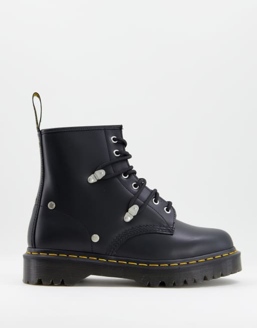 Black studded 2025 doc martens