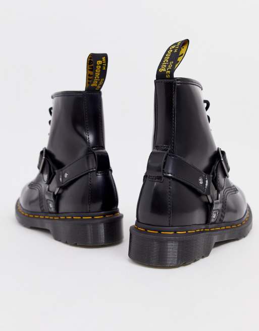 Doc martens noir online brillant