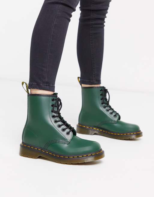 Doc martens basse clearance verte