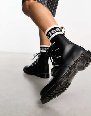 STIVALI STRINGATI 1460 IN PELLE SMOOTH DR.MARTENS - Tank Fashion