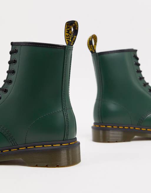 Green hot sale doc martens