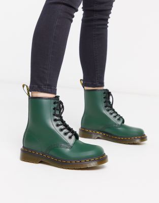 khaki green doc martens