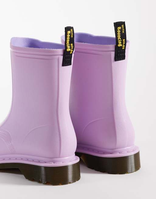 Dr Martens – 1460 – Lila, vattentäta regnstövlar, 2 av 4
