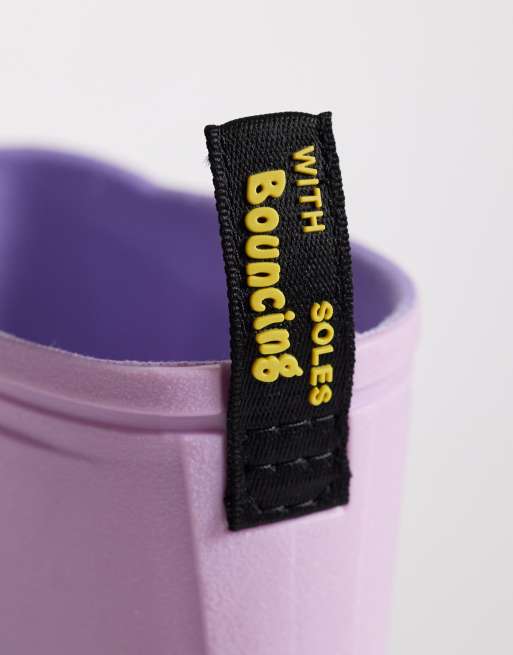 Dr Martens – 1460 – Lila, vattentäta regnstövlar, 4 av 4