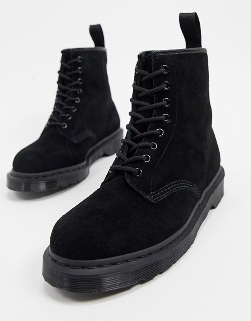 Dr Martens 1460 mono 8 eye boots in black suede