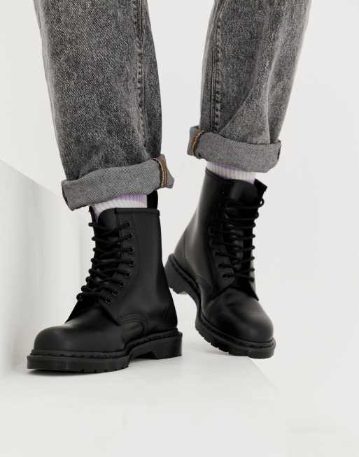 Samengroeiing Tijdreeksen voedsel Dr Martens 1460 mono 8-eye boots in black | ASOS