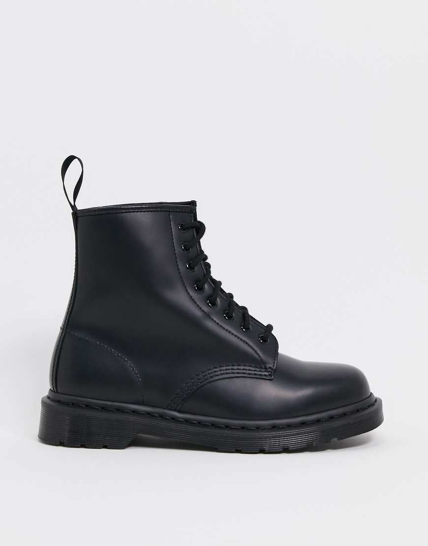 Shop Dr. Martens 1460 Mono 8-eye Boots In Black