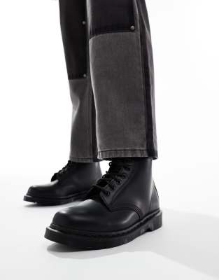 Dr. Martens Uomo Nero Scarpe 1460 Smooth Mono 4 - Immagine 8