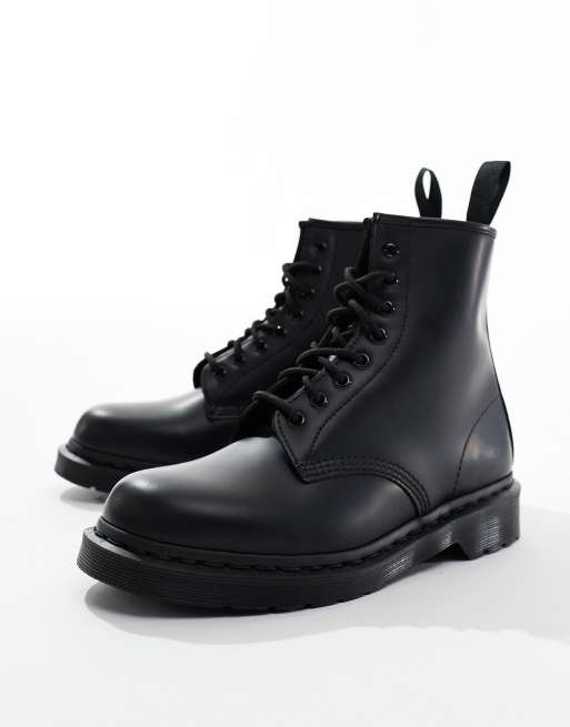 Dr. Martens - 1460 Mono - Stivali unisex a 8 occhielli neri lisci, 4 di 4