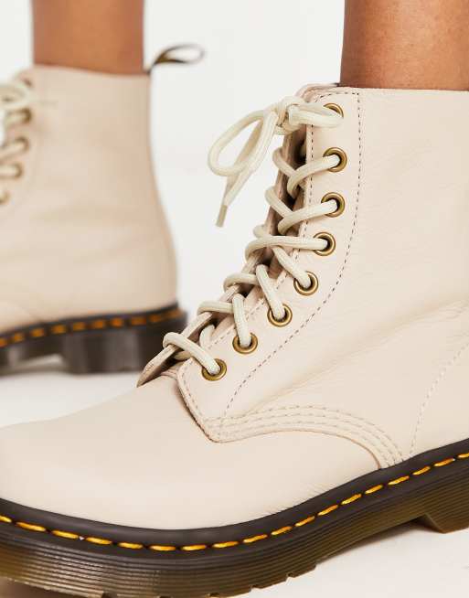 Beige doc martens outlet boots