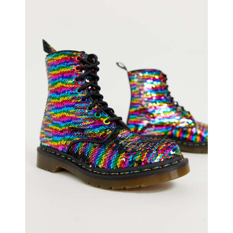 Doc martens clearance à paillettes