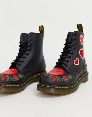 dr martens basse ricamate