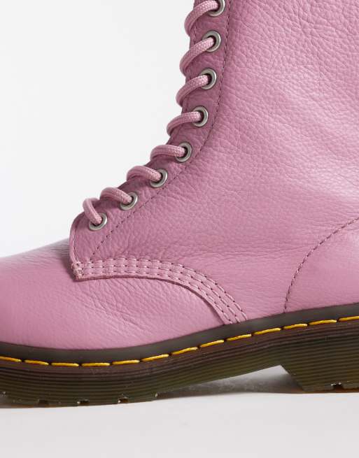 Dr Martens - 1460 Pascal - Botas rosa polvareda con 8 ojales, 3 de 4