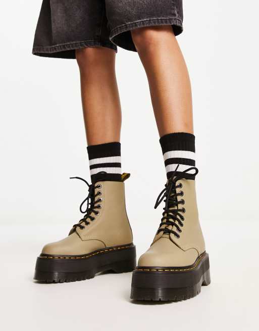 Dr Martens 1460 Pascal Max boot in pale olive