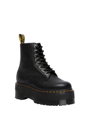 Dr Martens 1460 Pascal Max flatform boots in black  | ASOS