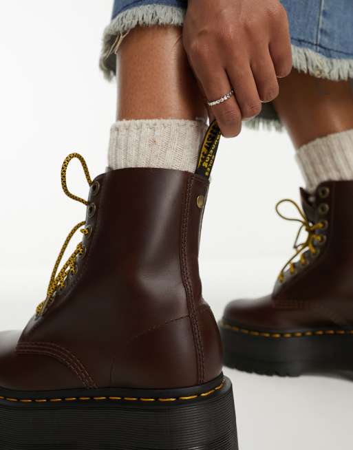 Dr. Martens – 1460 – Pascal Max – Mörkbruna boots med 8 öljetter i läder, 2 av 4