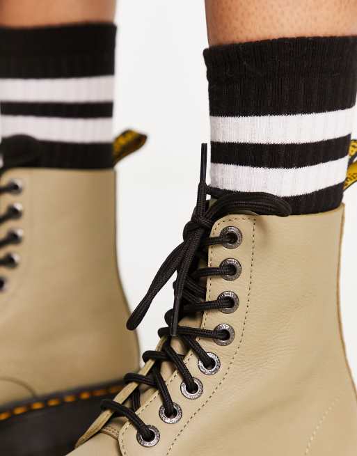 Dr Martens - 1460 Pascal Max - Støvler i bleg olivengrøn, 2 af 4
