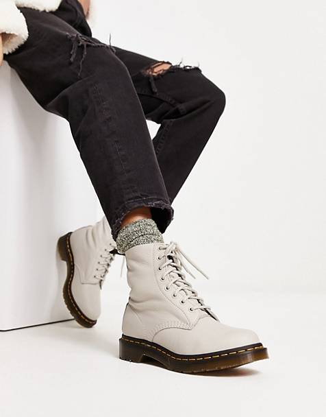 Dr Martens 1460 Pascal Virginia boots in cobblestone