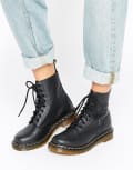 [Dr Martens] Dr Martens 1460 Pascal Virginia leather lace up boots-Black 5 Black leather