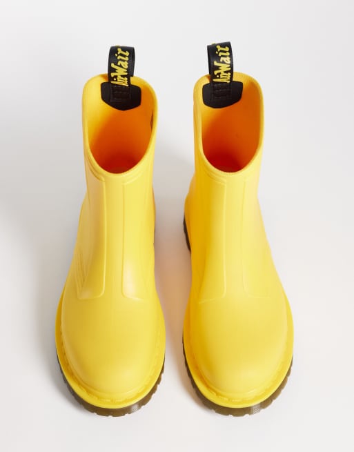 Dr. Martens - 1460 - Stivali da pioggia unisex gialli, 3 di 4