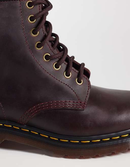 Dr Martens - 1460 - Stivali unisex con 8 paia di occhielli rosso ciliegia, 4 di 4