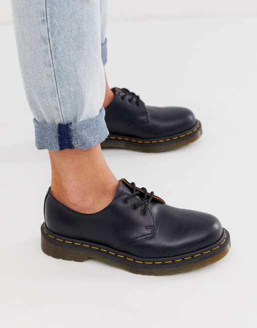 Dr martens flat on sale shoes