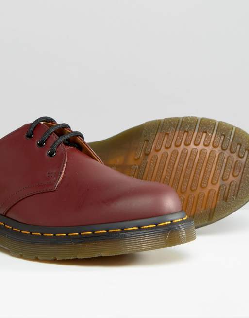 Dr martens 1461 3 eye gibson cherry red outlet smooth