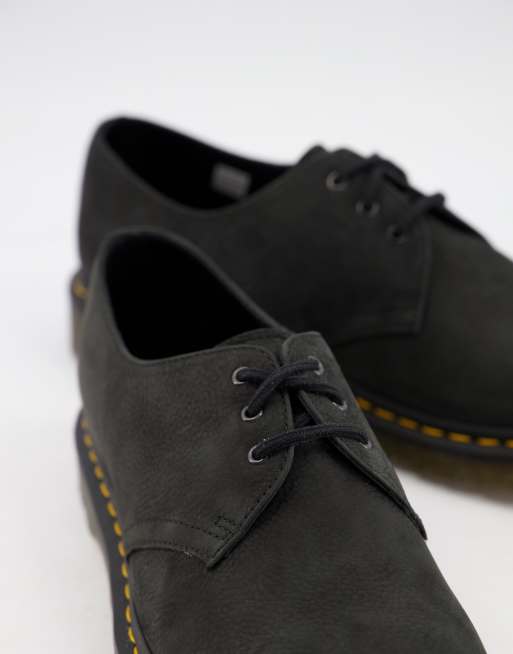 Dr Martens 1461 eye shoes in black milled nubuck ASOS