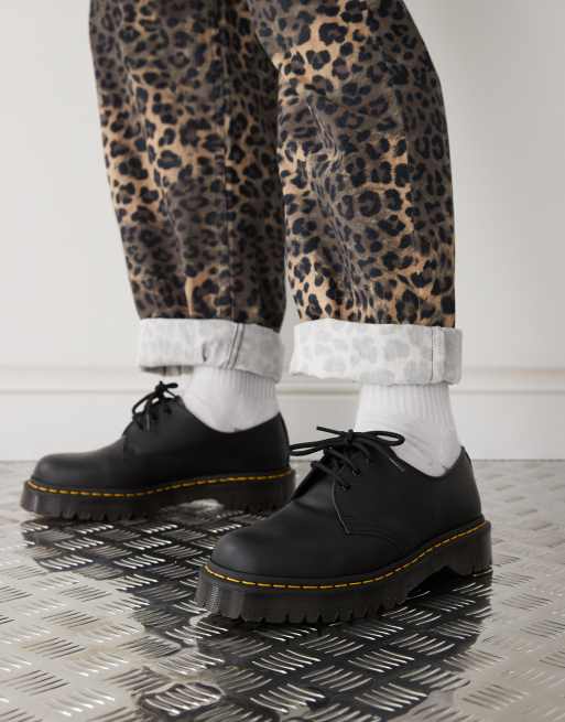 Dr Martens 1461 3 eye shoes in black smooth leather