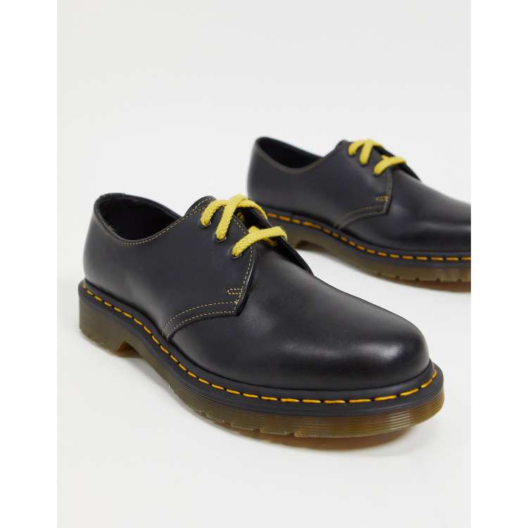 Dr martens yellow laces cheap 3 eye