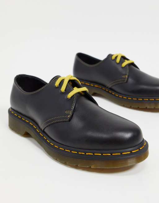 Dr martens 1461 sales yellow laces