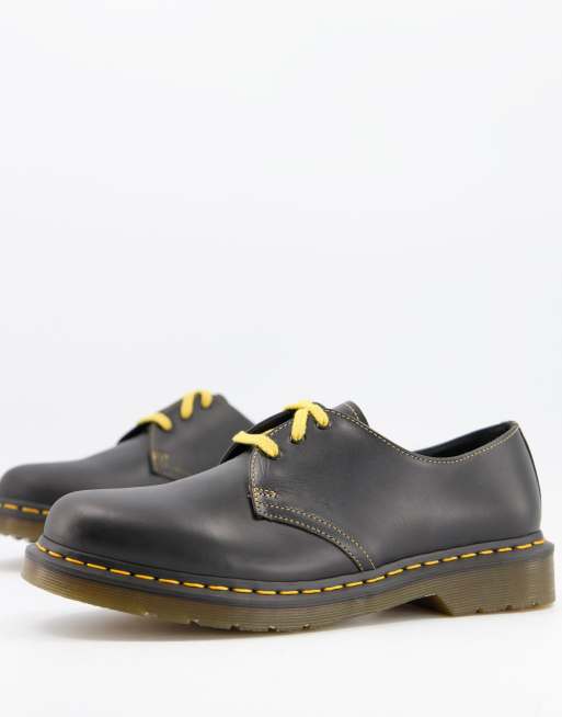 Dark grey sales doc martens