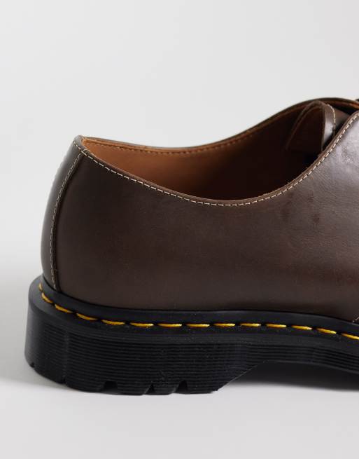 Dr Martens 1461 Ben 3 Eye shoes in fossil brown, 4 of 4