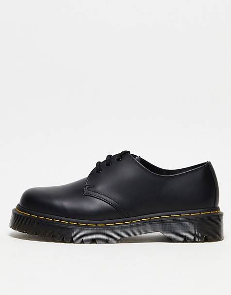 Dr Martens 1461 Bex 3 eye shoes in black smooth leather