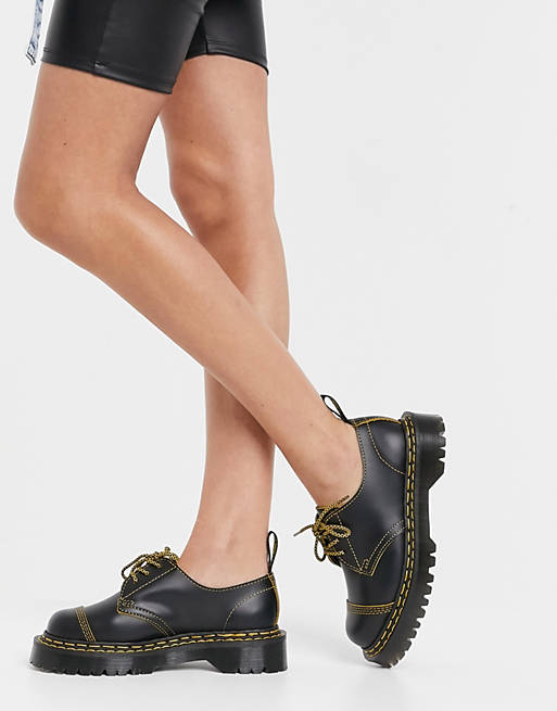 Dr Martens 1461 Bex double stitch shoes in black